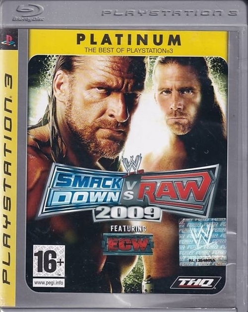 WWE SmackDown vs Raw 2009 Platinum - PS3 (B Grade) (Genbrug)